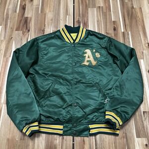 Vintage Oakland Athletics Varsity Jacket Youth M Starter Diamond Collection